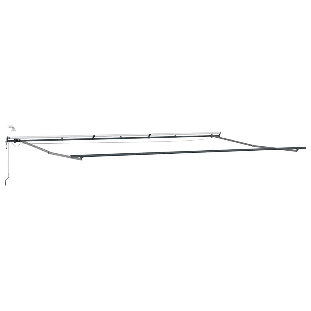 Luifel automatisch uittrekbaar met LED's 600x300 cm bruin