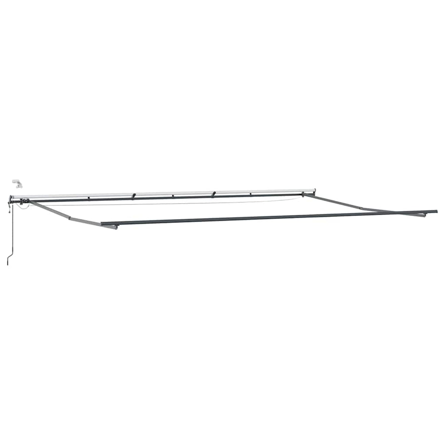 Luifel automatisch uittrekbaar met LED's 600x300 cm bruin