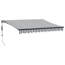 Luifel automatisch uittrekbaar 300x250 cm antraciet en wit