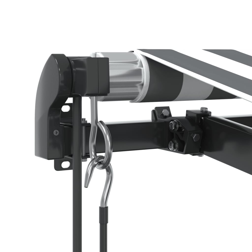 Luifel automatisch uittrekbaar 300x250 cm antraciet en wit