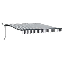 Luifel Automatisch Uittrekbaar Led Antraciet En Wit 300 x 250 cm