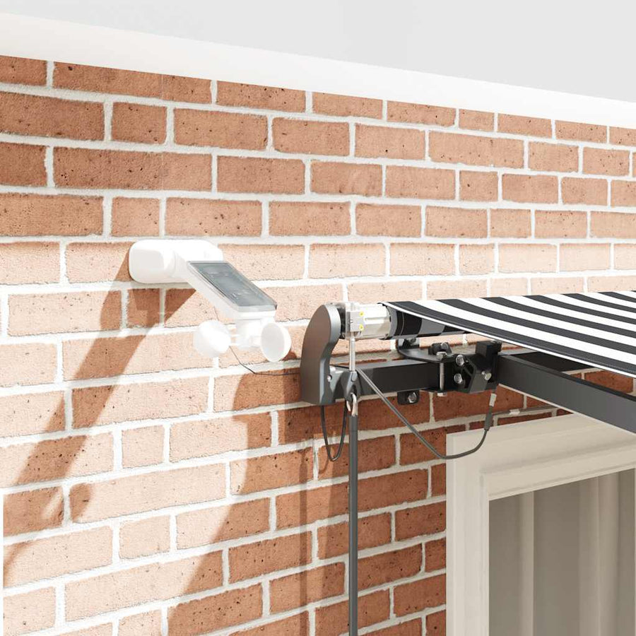 Luifel Automatisch Uittrekbaar Led Antraciet En Wit 300 x 250 cm