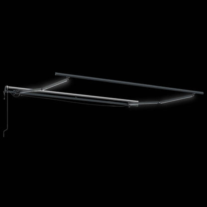Luifel Automatisch Uittrekbaar Led Antraciet En Wit 300 x 250 cm