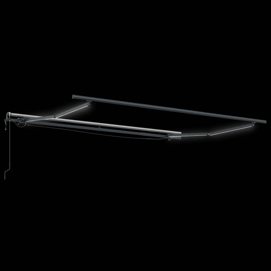 Luifel Automatisch Uittrekbaar Led Antraciet En Wit 300 x 250 cm