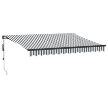 Luifel Automatisch Uittrekbaar Led Antraciet En Wit 350 x 250 cm