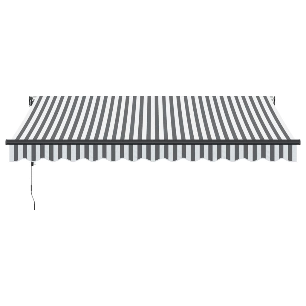 Luifel Automatisch Uittrekbaar Led Antraciet En Wit 350 x 250 cm