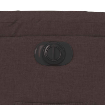 Fauteuil verstelbaar elektrisch stof donkerbruin