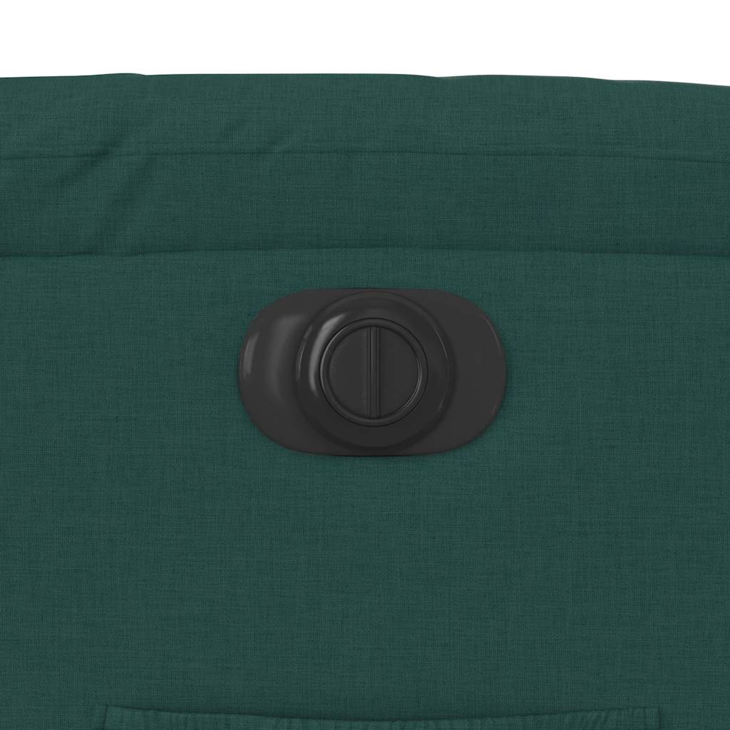 Fauteuil verstelbaar elektrisch stof donkergroen