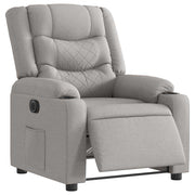Fauteuil elektrisch verstelbaar stof grijs 77x93x99 cm