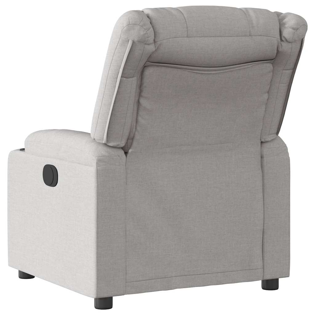 Fauteuil elektrisch verstelbaar stof wolk grijs