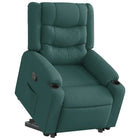 Recliner adjustable fabric dark green