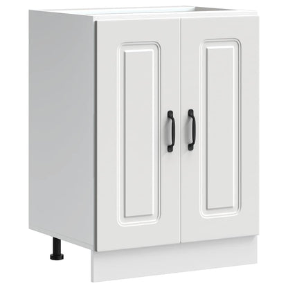 Spoelbakonderkast Kalmar 60x46x81,5 cm bewerkt hout wit