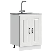 Spoelbakonderkast Kalmar 60x46x81,5 cm bewerkt hout wit