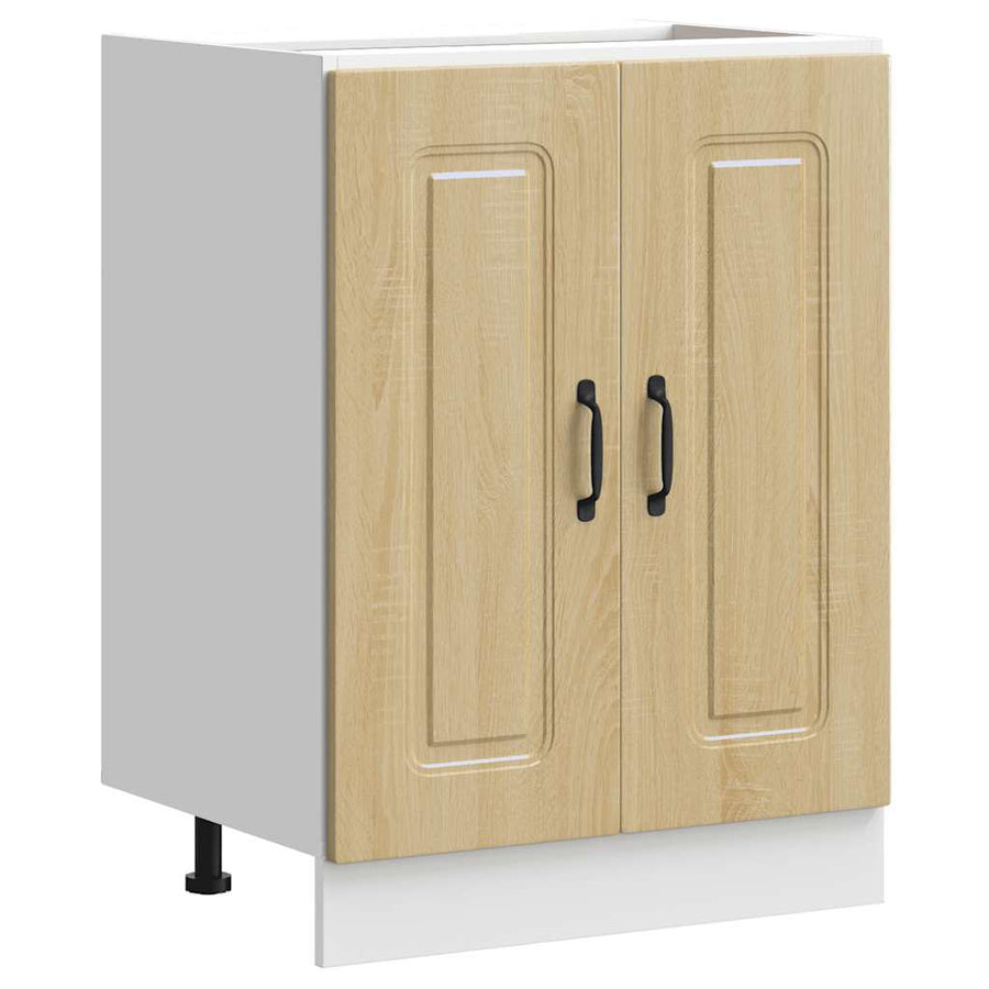 Spoelbakonderkast Kalmar 60x46x81,5cm bewerkt hout sonoma eiken