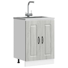 Spoelbakonderkast Kalmar 60x46x81,5cm bewerkt hout grijs sonoma