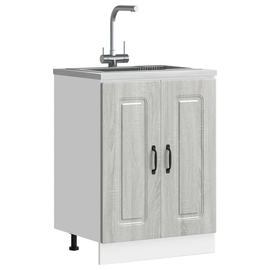 Spoelbakonderkast Kalmar 60x46x81,5cm bewerkt hout grijs sonoma