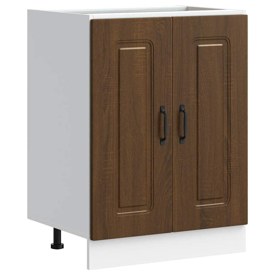 Spoelbakonderkast Kalmar 60x46x81,5 cm hout bruin eikenkleurig