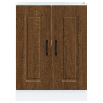 Spoelbakonderkast Kalmar 60x46x81,5 cm hout bruin eikenkleurig