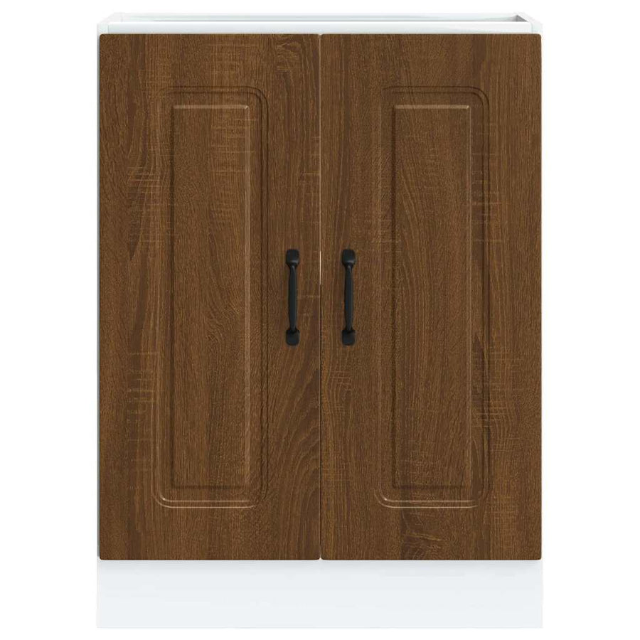 Spoelbakonderkast Kalmar 60x46x81,5 cm hout bruin eikenkleurig