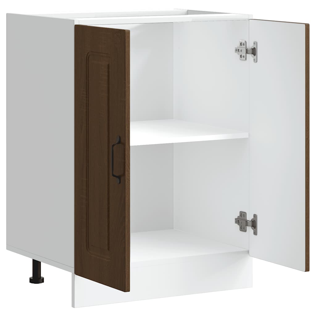 Spoelbakonderkast Kalmar 60x46x81,5 cm hout bruin eikenkleurig