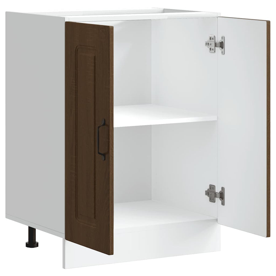 Spoelbakonderkast Kalmar 60x46x81,5 cm hout bruin eikenkleurig