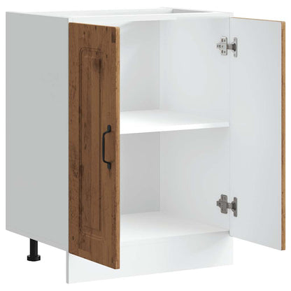 Spoelbakonderkast Kalmar 60x46x81,5 cm bewerkt hout oud hout