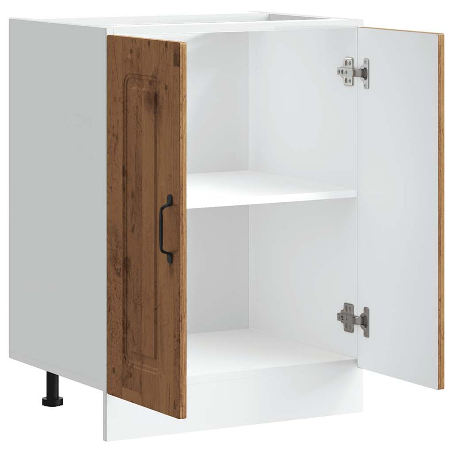 Spoelbakonderkast Kalmar 60x46x81,5 cm bewerkt hout oud hout