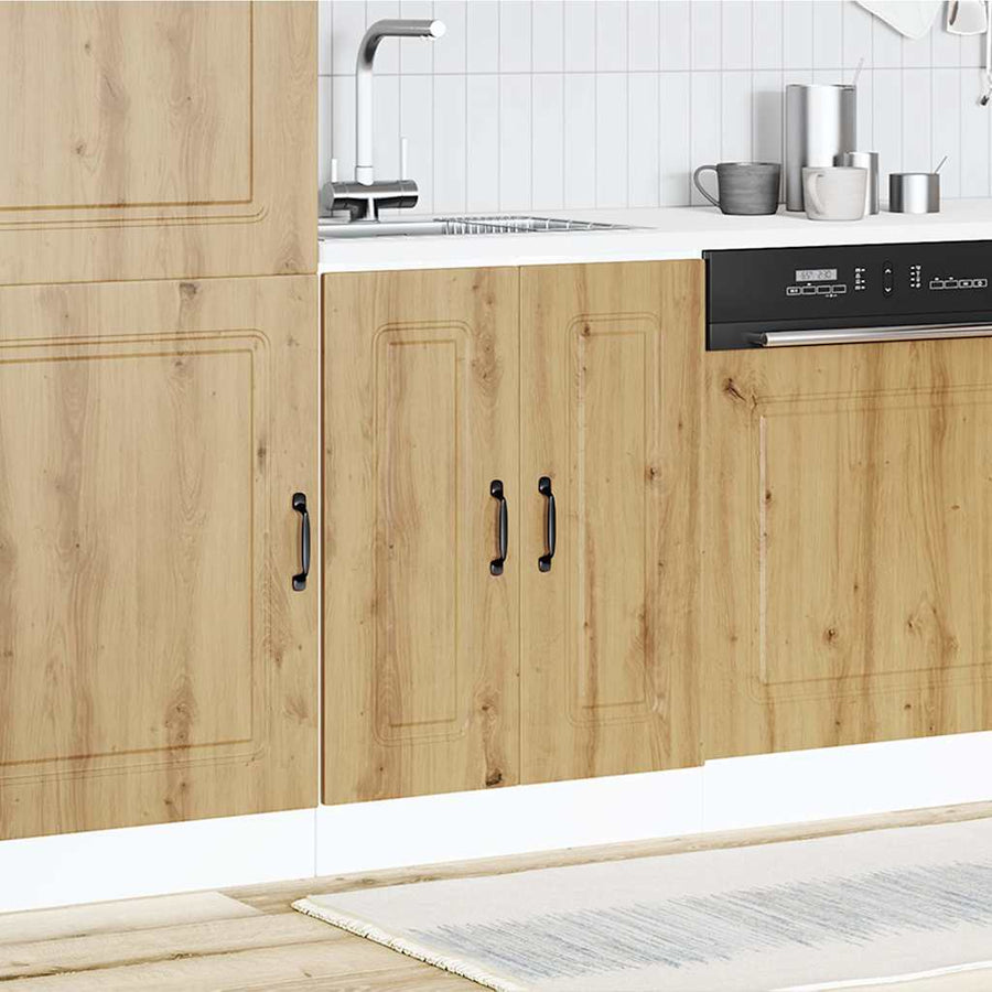 Spoelbakonderkast Kalmar 60x46x81,5 cm hout artisanaal eiken