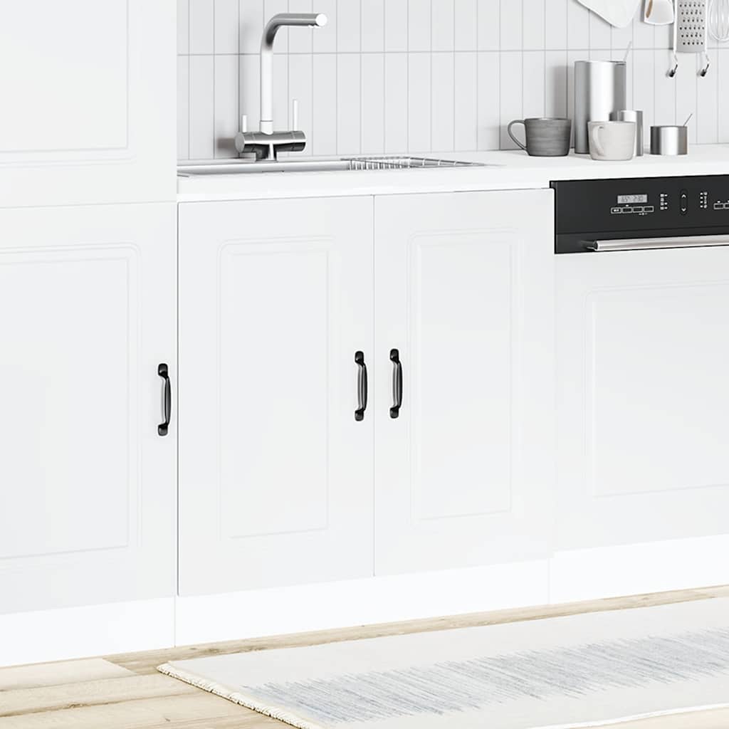 Spoelbakonderkast Kalmar 80x46x81,5 cm bewerkt hout wit