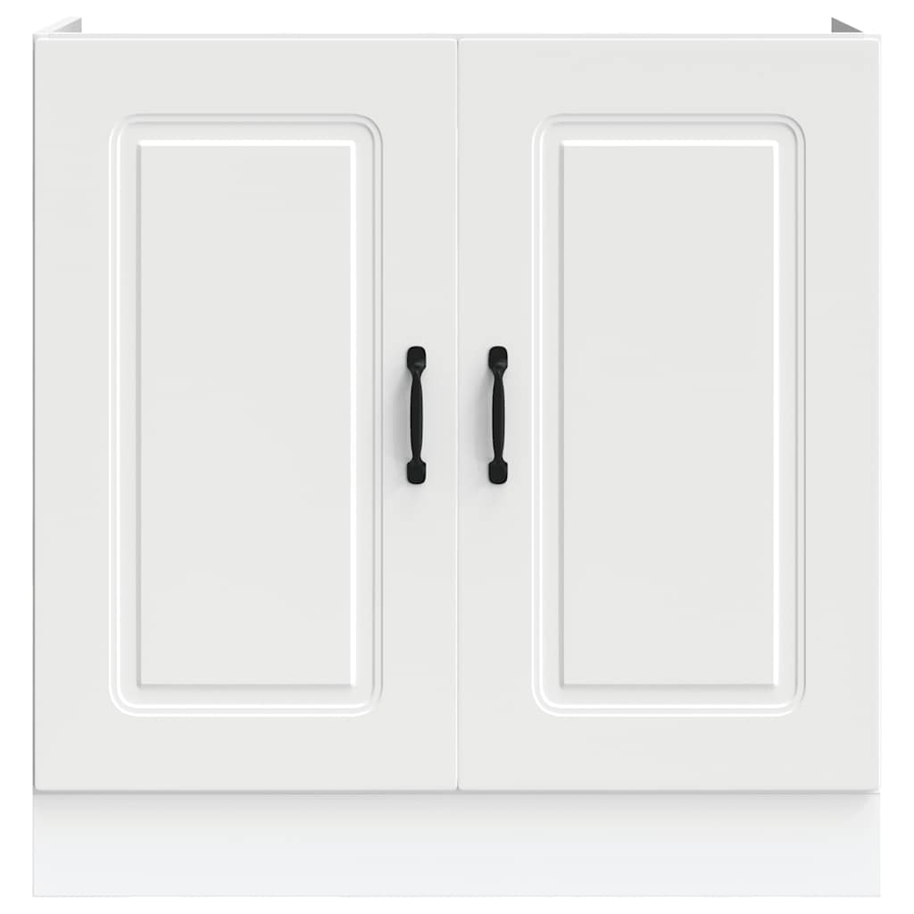 Spoelbakonderkast Kalmar 80x46x81,5 cm bewerkt hout wit
