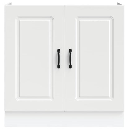 Spoelbakonderkast Kalmar 80x46x81,5 cm bewerkt hout wit