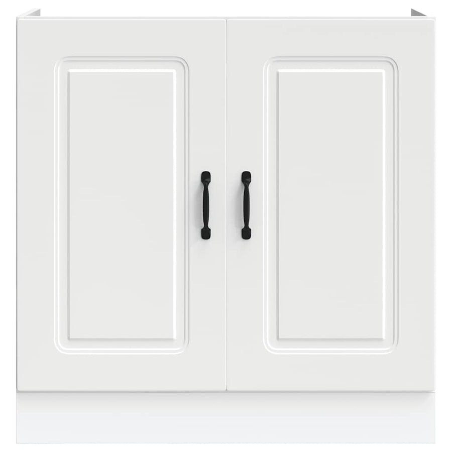 Spoelbakonderkast Kalmar 80x46x81,5 cm bewerkt hout wit