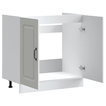 Spoelbakonderkast Kalmar 80x46x81,5 cm bewerkt hout wit