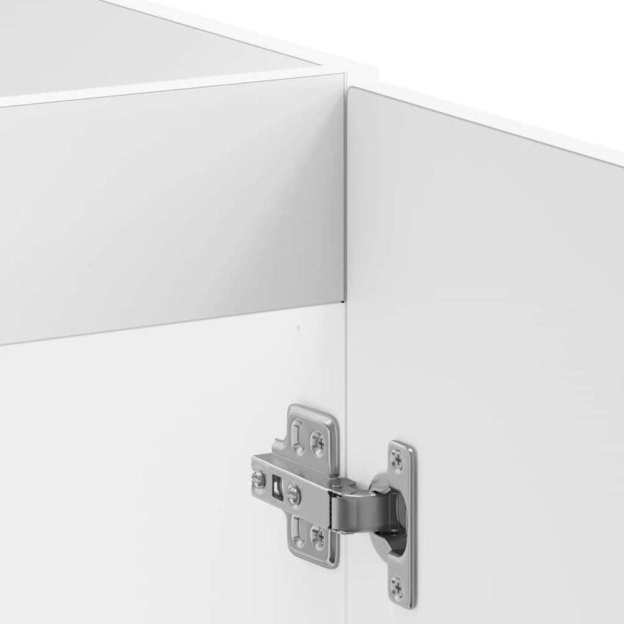 Spoelbakonderkast Kalmar 80x46x81,5cm bewerkt hout hoogglanswit