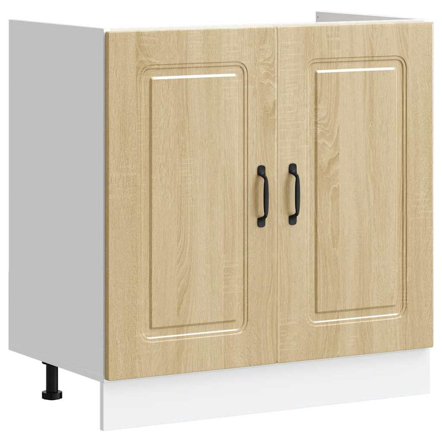 Spoelbakonderkast Kalmar 80x46x81,5cm bewerkt hout sonoma eiken