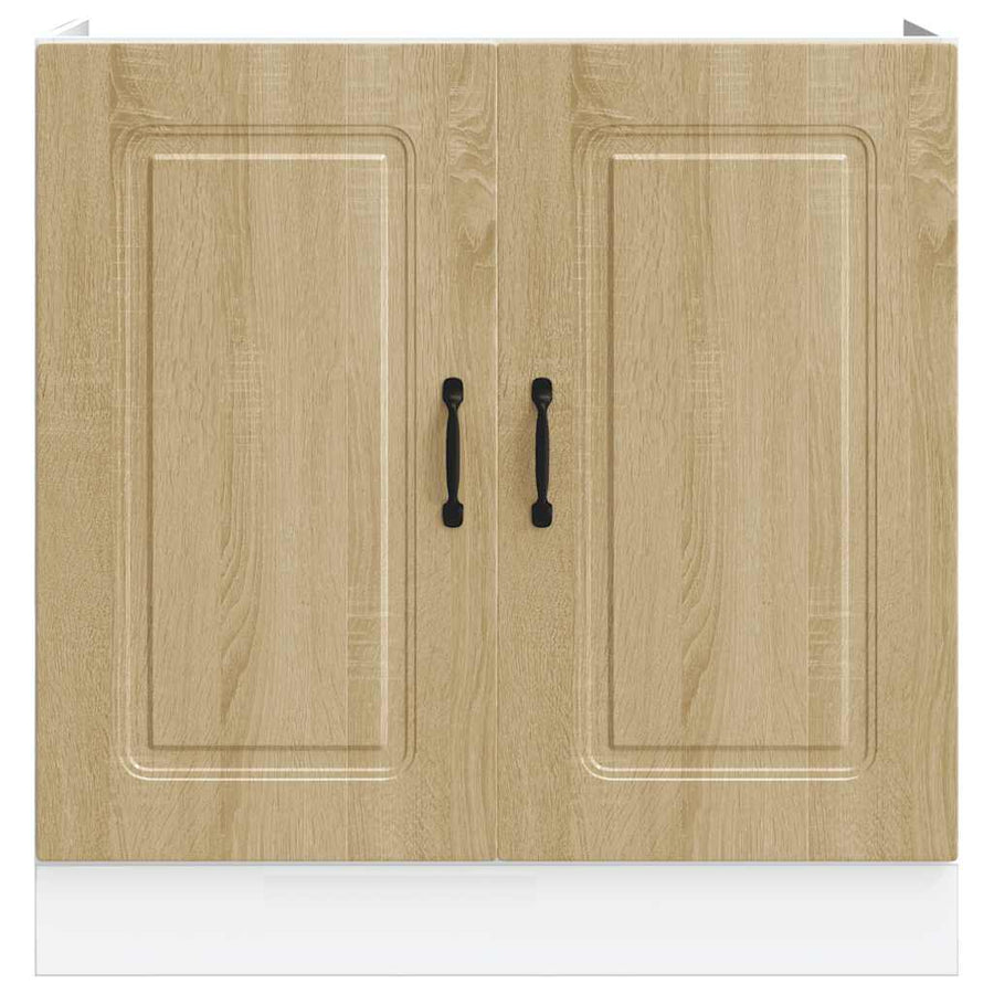 Spoelbakonderkast Kalmar 80x46x81,5cm bewerkt hout sonoma eiken