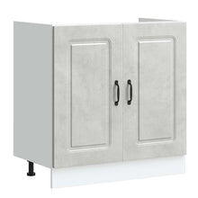 Spoelbakonderkast Kalmar 80x46x81,5 cm bewerkt hout betongrijs