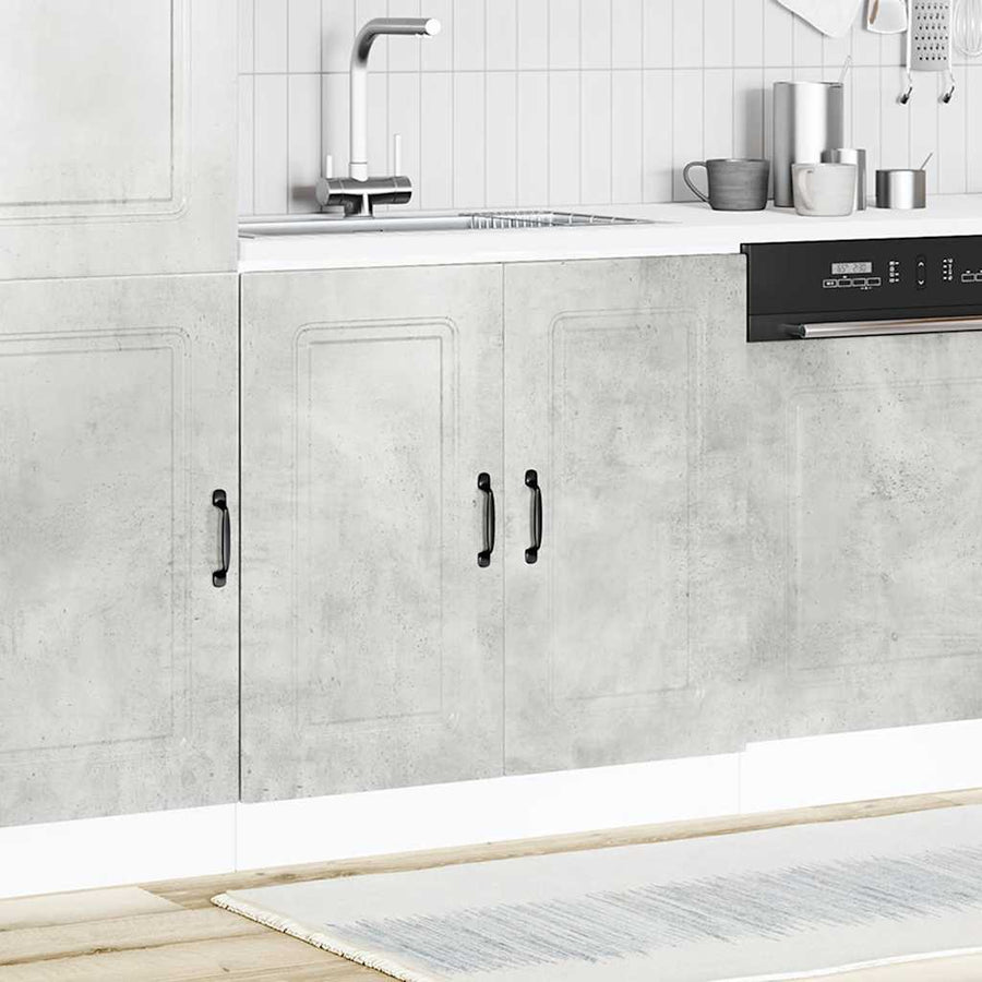 Spoelbakonderkast Kalmar 80x46x81,5 cm bewerkt hout betongrijs