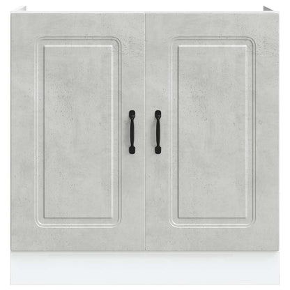 Spoelbakonderkast Kalmar 80x46x81,5 cm bewerkt hout betongrijs