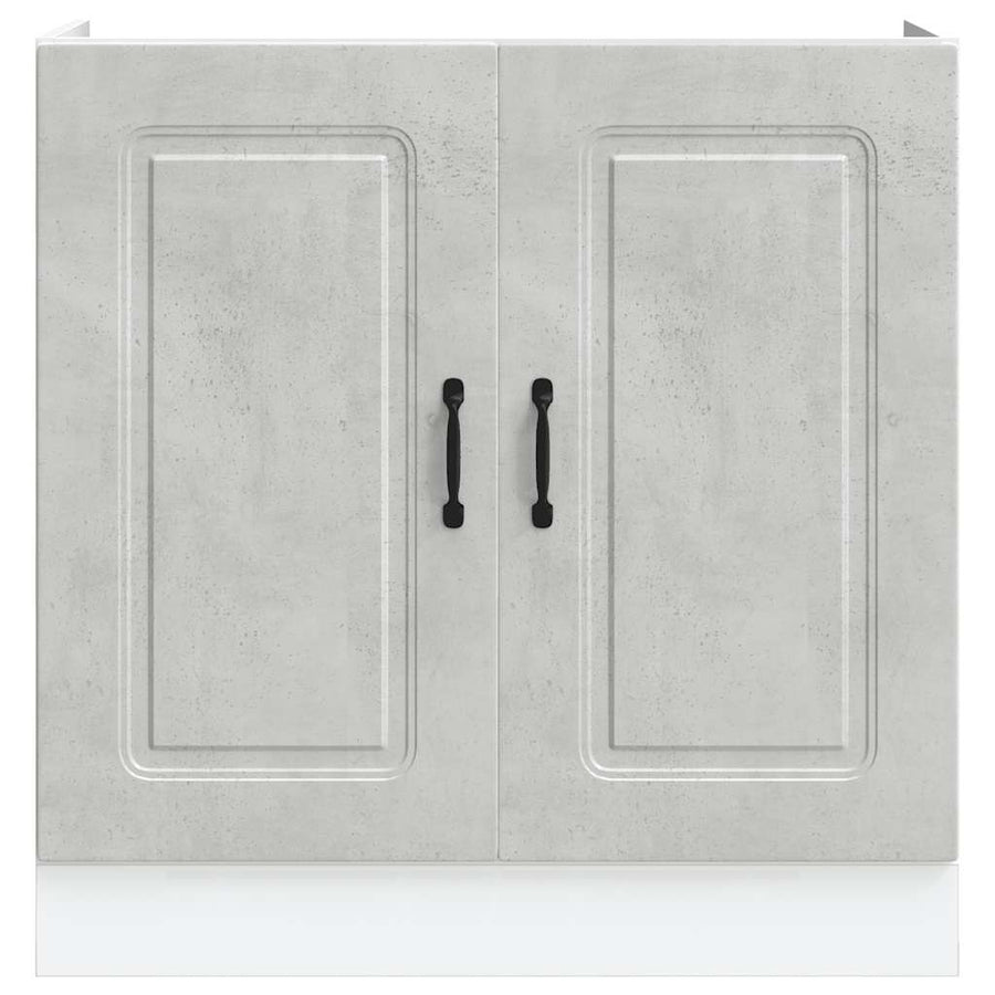 Spoelbakonderkast Kalmar 80x46x81,5 cm bewerkt hout betongrijs