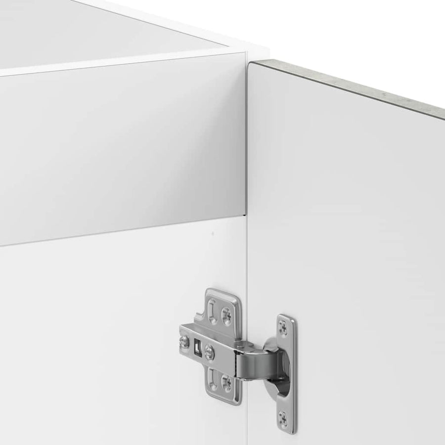 Spoelbakonderkast Kalmar 80x46x81,5 cm bewerkt hout betongrijs