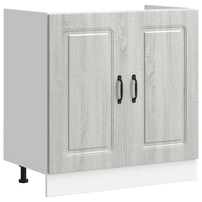 Spoelbakonderkast Kalmar 80x46x81,5cm bewerkt hout grijs sonoma