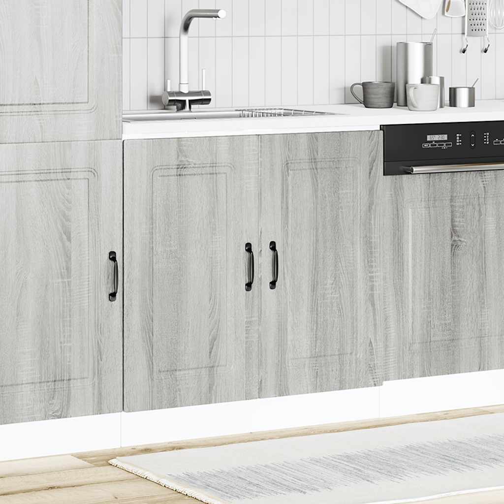 Spoelbakonderkast Kalmar 80x46x81,5cm bewerkt hout grijs sonoma
