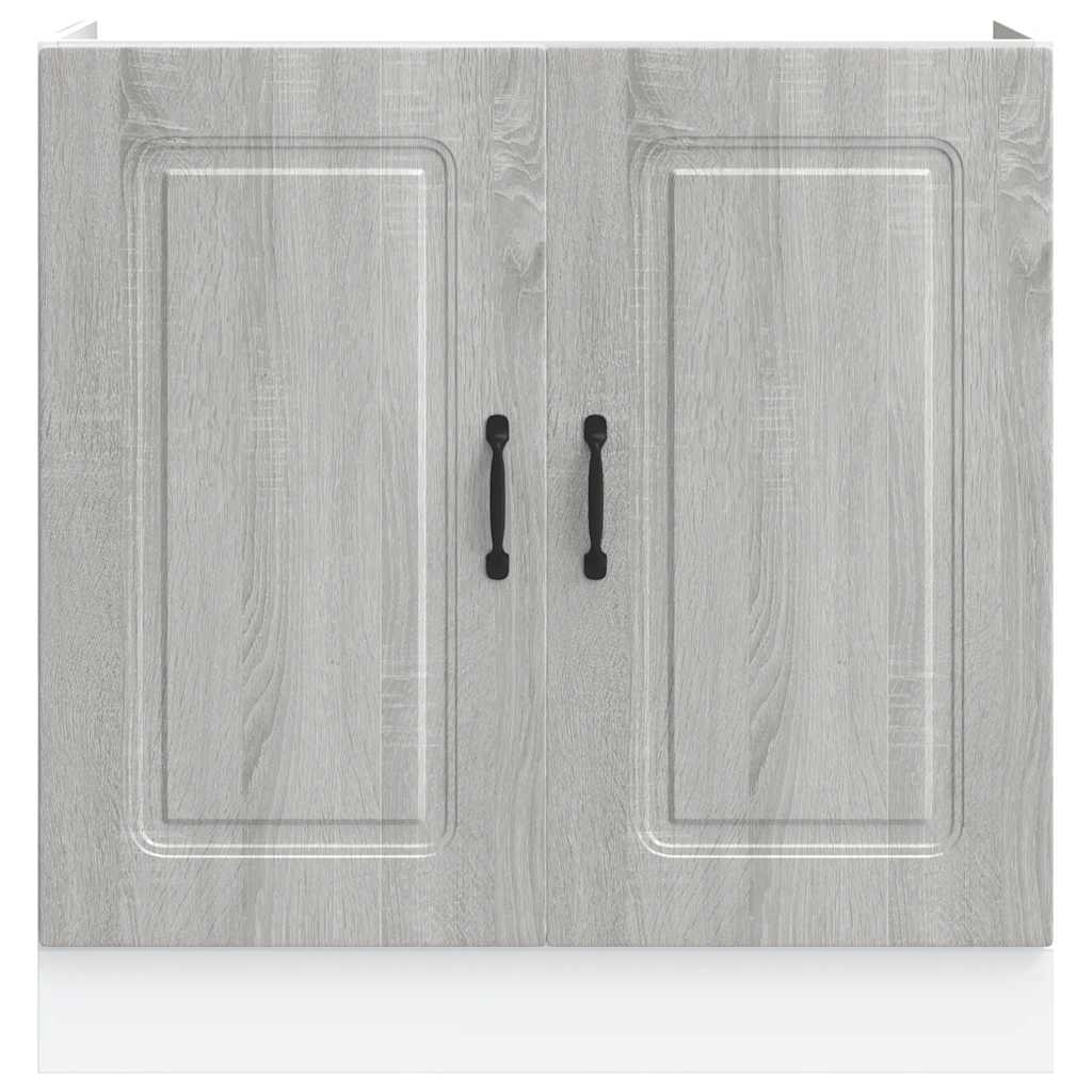 Spoelbakonderkast Kalmar 80x46x81,5cm bewerkt hout grijs sonoma
