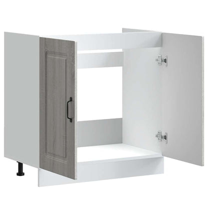 Spoelbakonderkast Kalmar 80x46x81,5cm bewerkt hout grijs sonoma