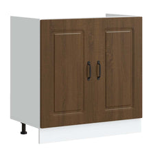 Spoelbakonderkast Kalmar 80x46x81,5 cm hout bruin eikenkleurig