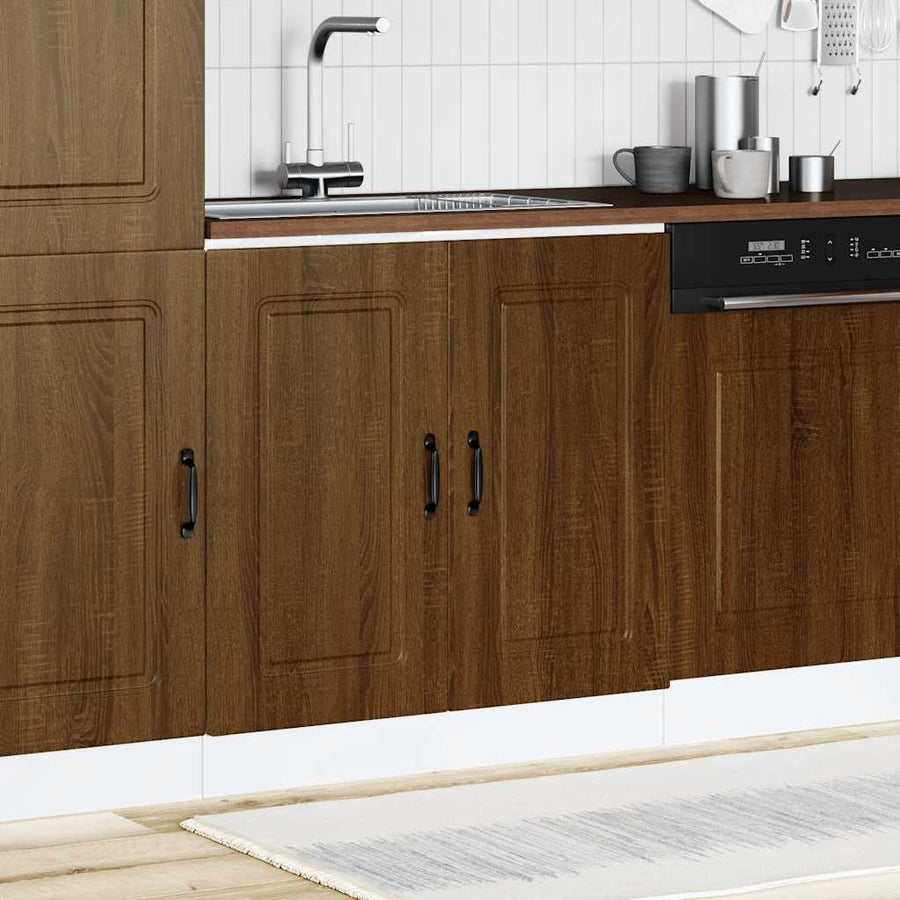 Spoelbakonderkast Kalmar 80x46x81,5 cm hout bruin eikenkleurig