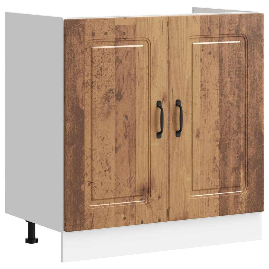 Spoelbakonderkast Kalmar 80x46x81,5 cm bewerkt hout oud hout