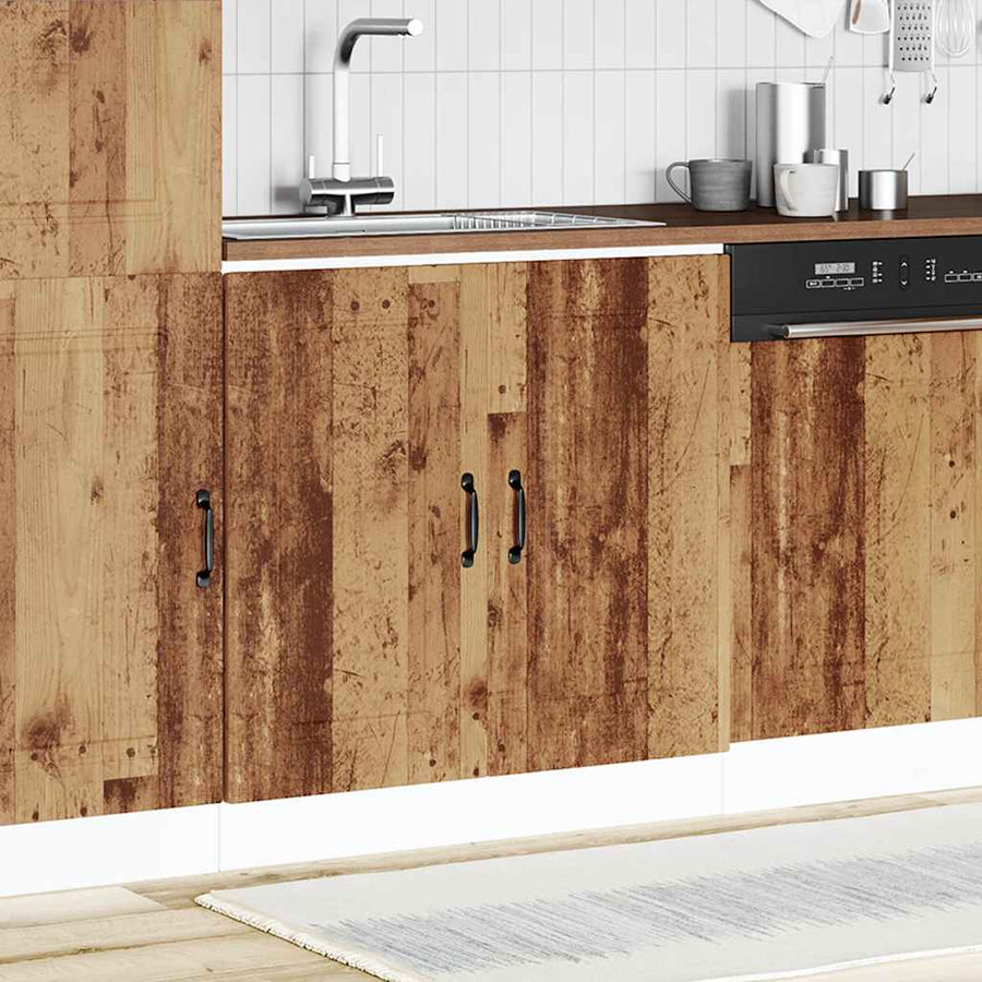 Spoelbakonderkast Kalmar 80x46x81,5 cm bewerkt hout oud hout
