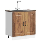 Spoelbakonderkast 80x46x81,5 cm bewerkt hout oud hout